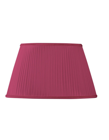 Abat-jour plissé ovale fuchsia - Plissé plat